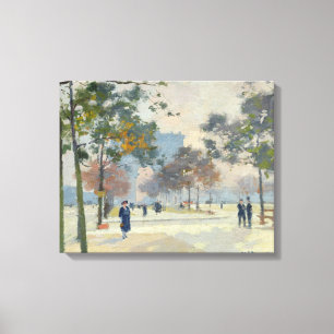 The Arc de Triomphe in Autumn, Paris Canvas Print