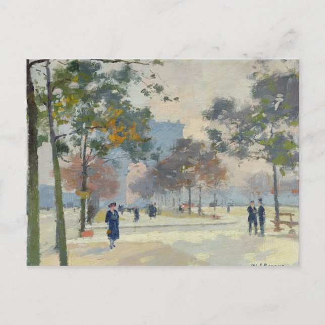 The Arc de Triomphe in Autumn, Paris Postcard (Front)