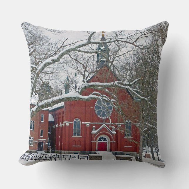 The Arcadia Academy Throw Pillow (Front)