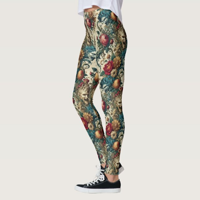 The Arcane Anarchy – Gothic Victorian Leggings (Left)