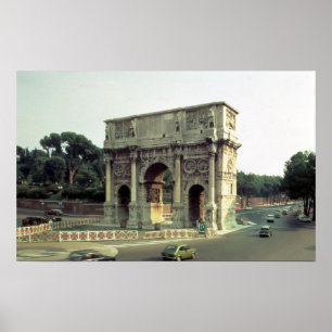 The Arch of Constantine from the North West Poster