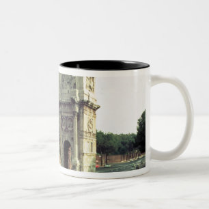 The Arch of Constantine from the North West Two-Tone Coffee Mug