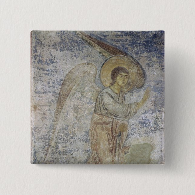 The Archangel Gabriel 2 Inch Square Button (Front)