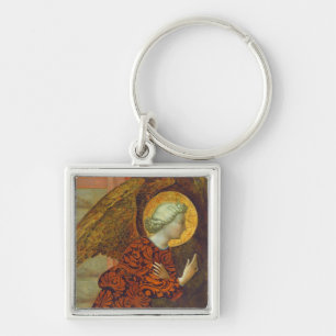 The Archangel Gabriel, c. 1430 (tempera on panel) Keychain