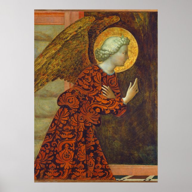 The Archangel Gabriel, c. 1430 (tempera on panel) Poster (Front)