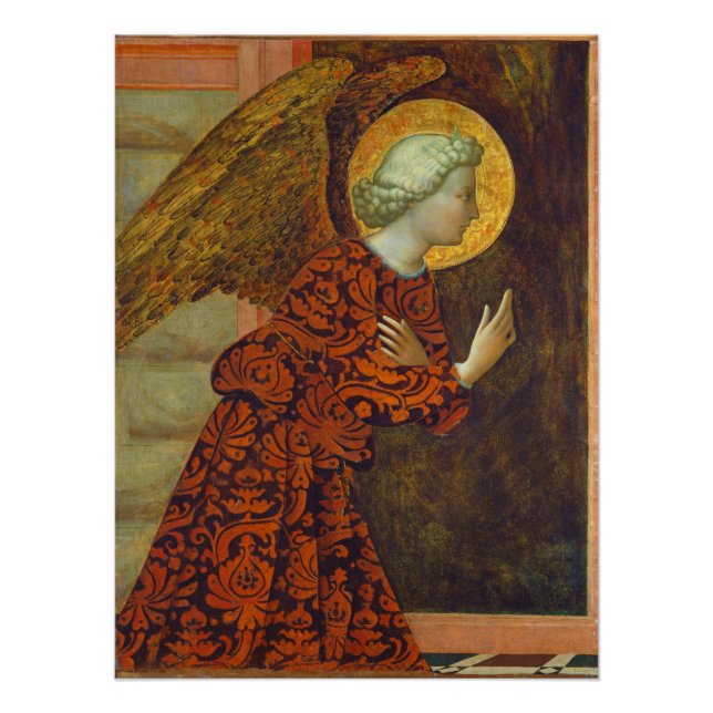 The Archangel Gabriel, c. 1430 (tempera on panel) Poster (Front)