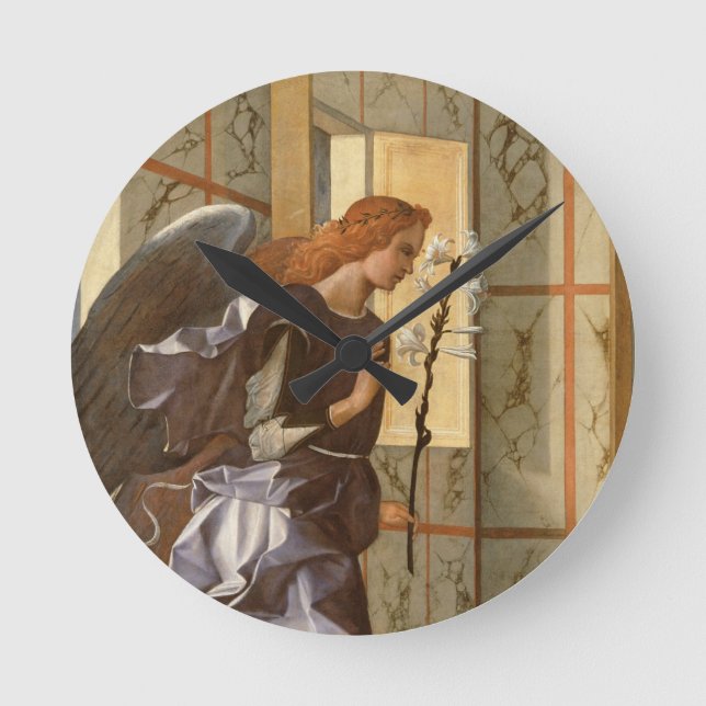 The Archangel Gabriel, from The Annunciation dipty Round Clock (Front)