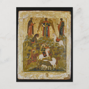 The Archangel Michael Blessing the Martyred Saints Postcard