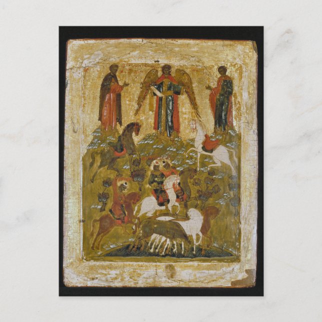 The Archangel Michael Blessing the Martyred Saints Postcard (Front)
