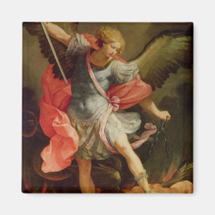 The Archangel Michael defeating Satan Magnet