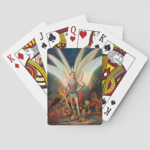 The Archangel Michael Defeats the Dragon Playing Cards
