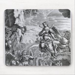 The archangel Uriel informs Gabriel Mouse Pad