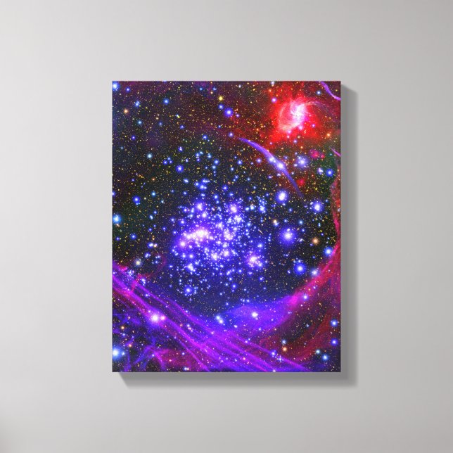 The Arches star cluster deep inside the hub Canvas Print (Front)