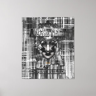 The Architect_Empire Builder Abstract Digital Art Canvas Print