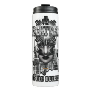 The Architect_Empire Builder Abstract Digital Art Thermal Tumbler