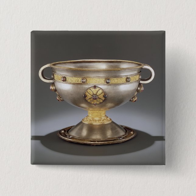 The Ardagh Chalice, Reerasta, County Limerick 2 Inch Square Button (Front)