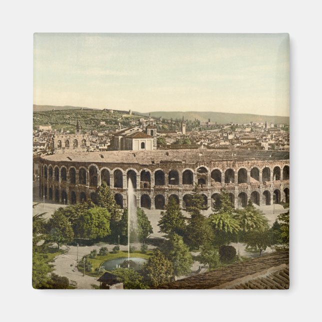 The Arena, Verona, Italy Magnet (Front)