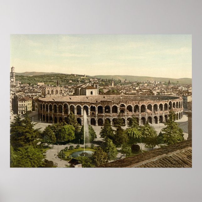 The Arena, Verona, Italy Poster (Front)