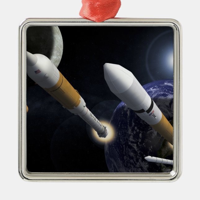 The Ares I Crew Launch Vehicle Metal Ornament (Front)