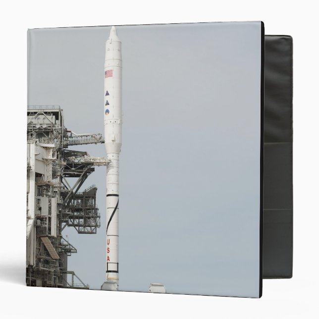The Ares I-X rocket is seen on the launch pad 2 Binder (Front/Inside)