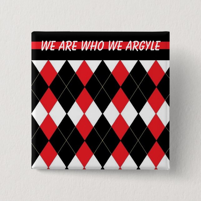 The Argyle Sweaters Affirmation Button (Front)
