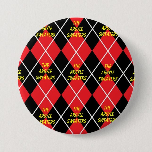 The Argyle Sweaters Fan Button (Front)