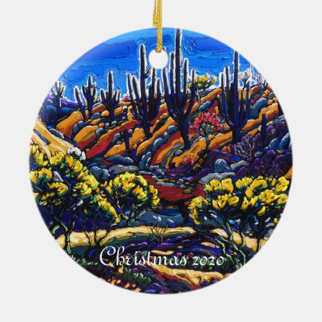 The Arizona Eden Christmas Ornament (Back)