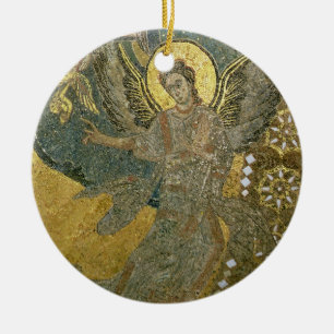 The Ark of the Covenant supported by Cherubim, fro Ceramic Ornament