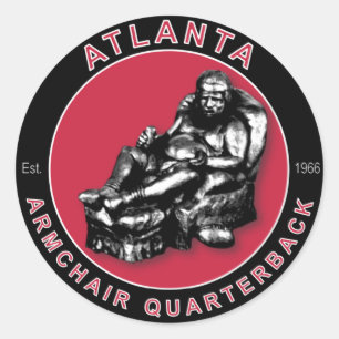 THE ARMCHAIR QB - Atlanta Classic Round Sticker