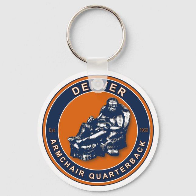 THE ARMCHAIR QB - Denver Keychain (Front)