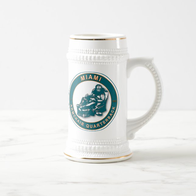 THE ARMCHAIR QB - Miami Beer Stein (Right)