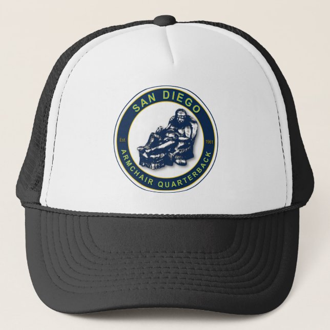 The Armchair Quarterback - San Diego Football Fans Trucker Hat (Front)