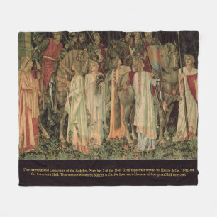The Arming and Departure of the Knights. Number 2 Fleece Blanket