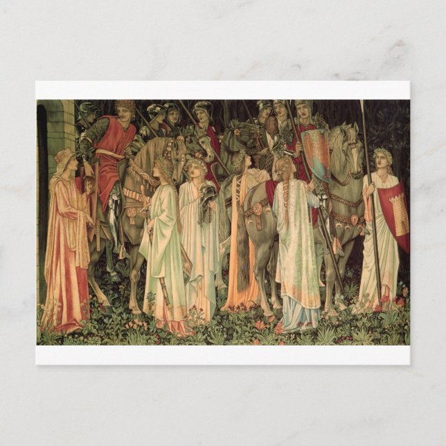 The Arming and Departure of the Knights Postcard (Front)