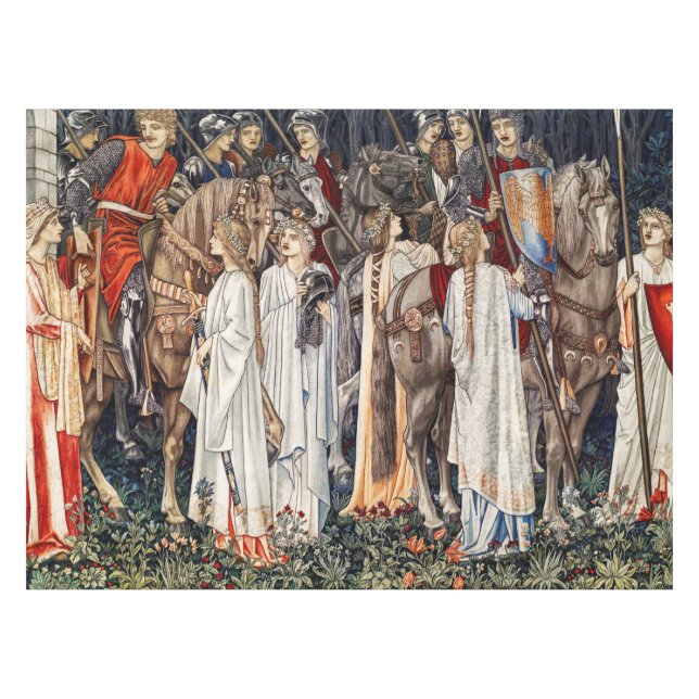 The Arming and Departure of the Knights  Tablecloth (Front (Horizontal))