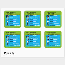 The Armour of God Square Sticker