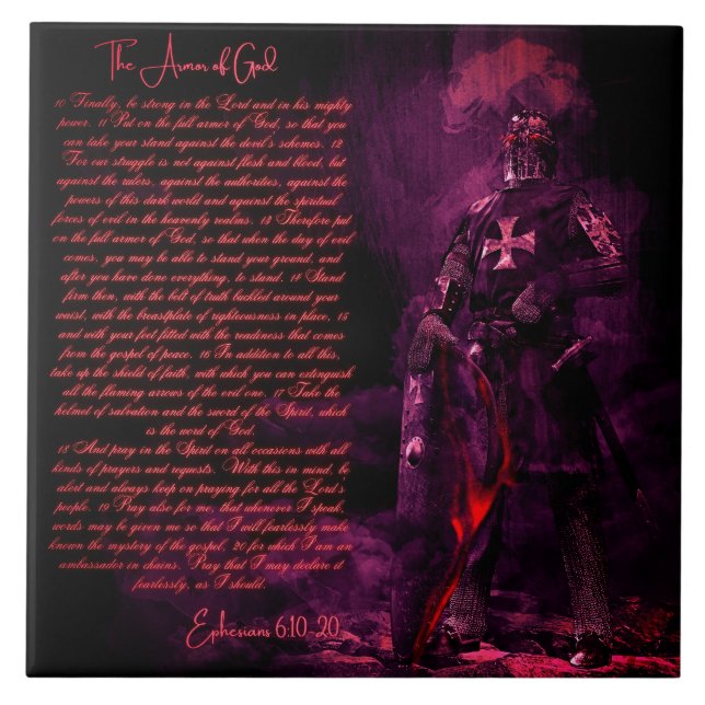 The Armour of GOD Tile (Front)