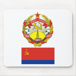 The arms and flag the Azerbaijan Soviet Socialist Mouse Pad