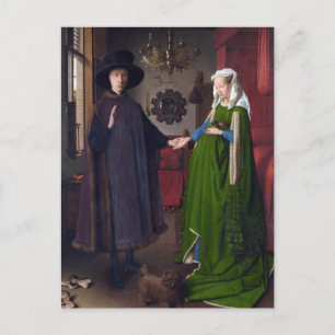 The Arnolfini Portrait by Jan van Eyck  Postcard