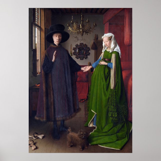 The Arnolfini Portrait by Jan van Eyck  Poster (Front)