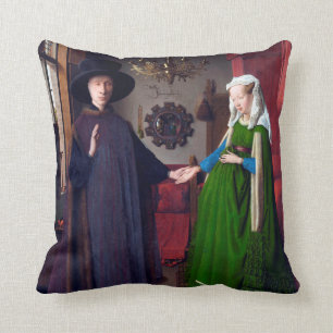 The Arnolfini Portrait, Jan van Eyck Throw Pillow