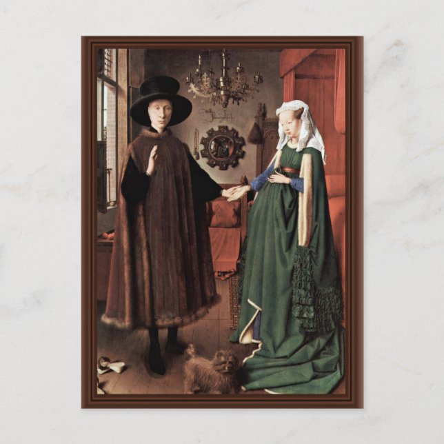 The Arnolfini Portrait The Arnolfini Wedding  By J Postcard (Front)