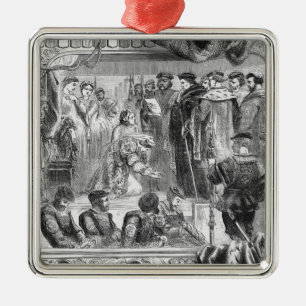 The Arrest of Anne Boleyn Metal Ornament