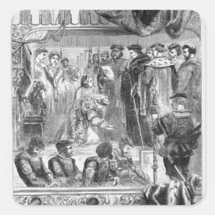 The Arrest of Anne Boleyn Square Sticker