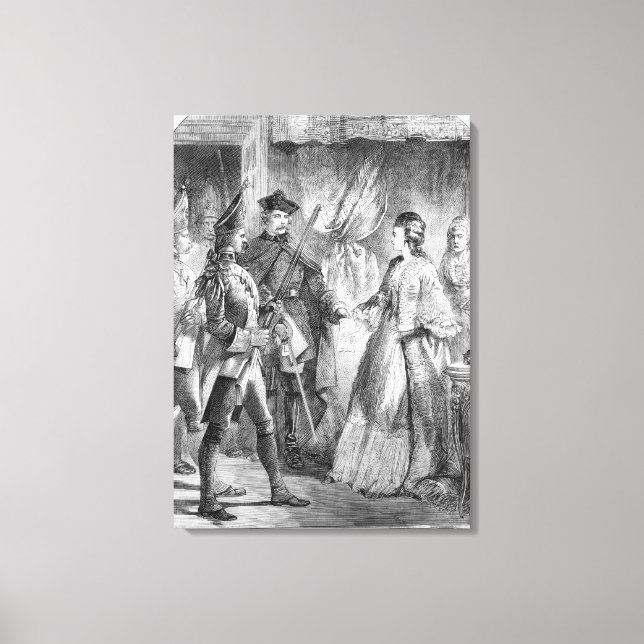The Arrest of Caroline Matilda Canvas Print (Front)