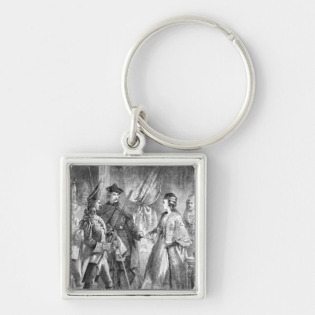 The Arrest of Caroline Matilda Keychain (Front)
