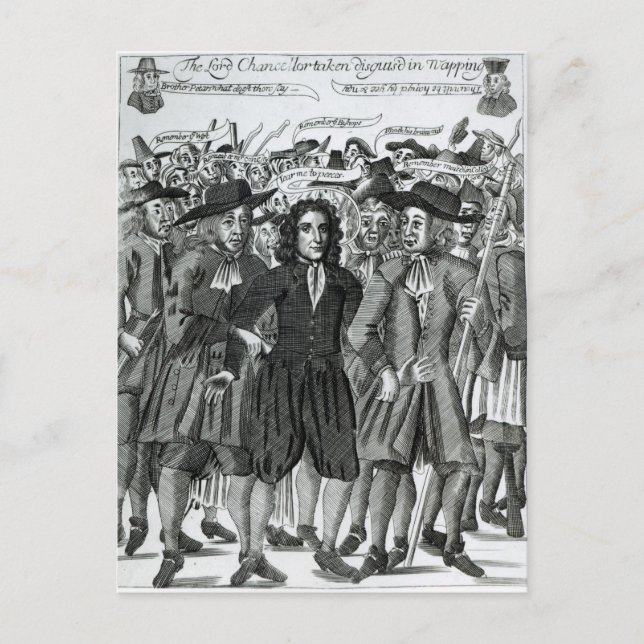 The Arrest of Judge Jeffreys  1689 Postcard (Front)