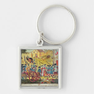 The Arrest of Louis Dominique Cartouche Keychain