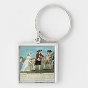 The Arrest of Louis XVI and his family Keychain