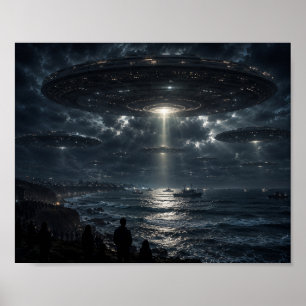 The Arrival Above the Ocean Poster